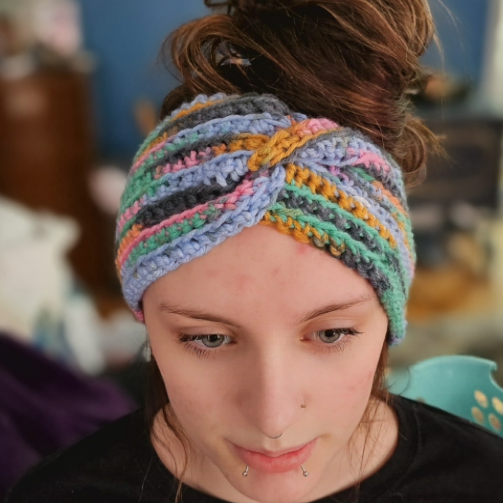 Colorful crochet Headband